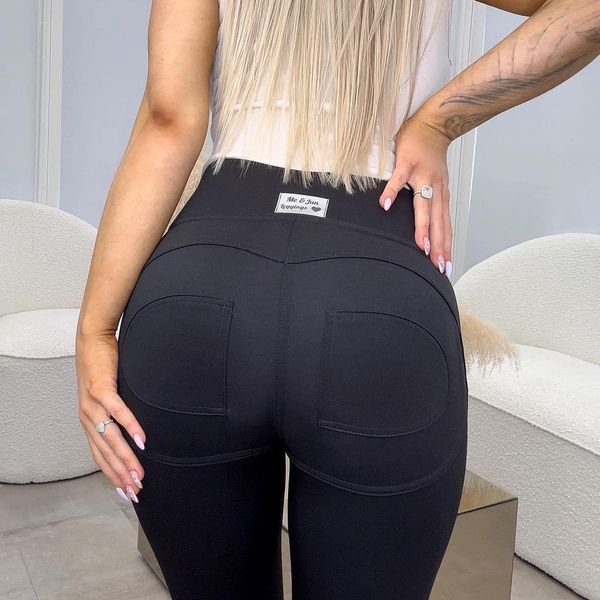 Legginsy wysmuklające Double Push /  BLACK /   XS - S - M - L - XL